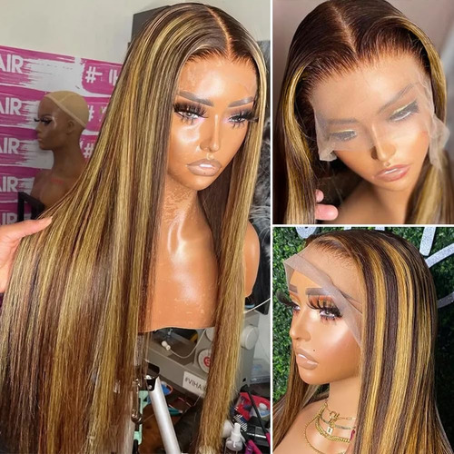 Flady Destacado Ombre Encaje De Encaje Delantero Cabello Hum