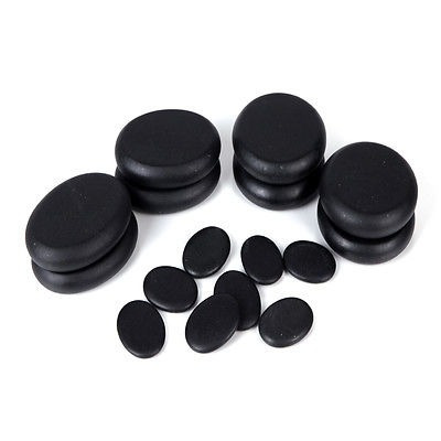 Imagen 1 de 6 de Piedras Calientes Del Masaje De 16pcs Fijaron La Roca Natura