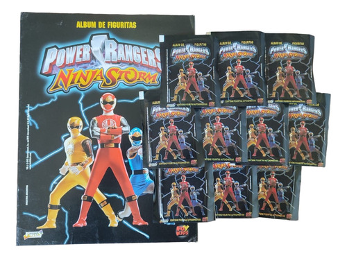 Álbum De Figuritas Power Rangers Ninja Storm + 20 Sobres