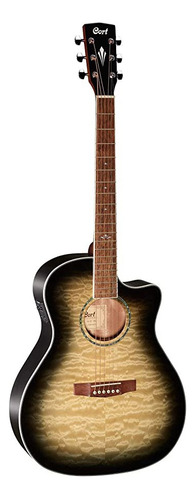 Cort Guitarra Eléctrica Grand Regal Trans Black Burst Color Negro