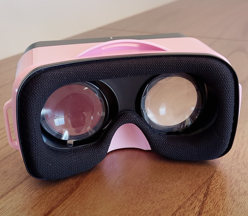 Mini Casco Visor Lentes Realidad Virtual - Pack Nuevos X5 Rosa