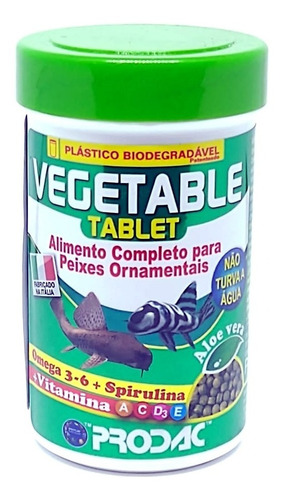 Prodac Racao Prodac Vegetable Tablet  60g