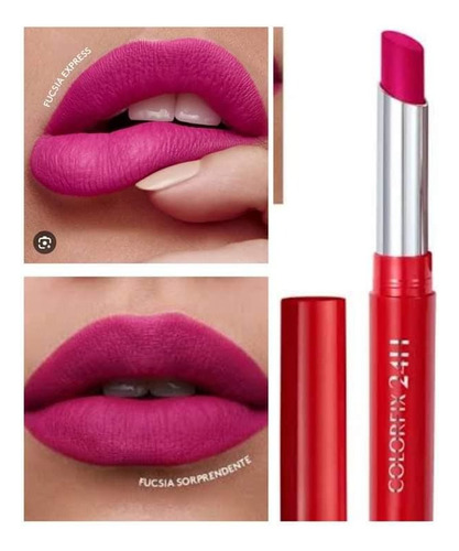 Labial Colorfix 24 Hs Esika Fucsia Sorprendente