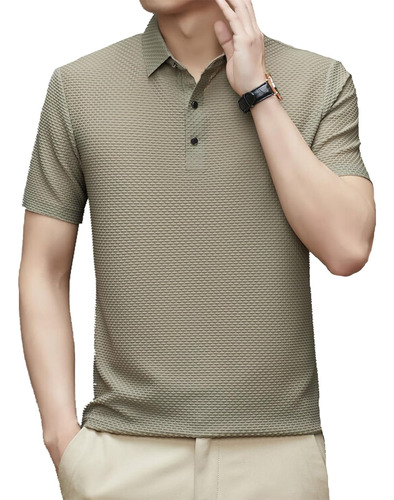 2024 Camisa Polo Transpirable Negocios Informal Para Hombre