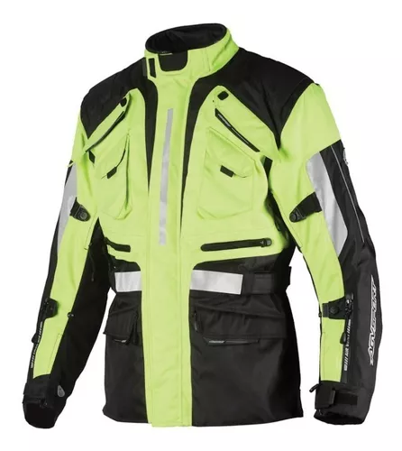 Chaqueta para Moto Seventy SD-JR47 Hombre Negro/Amarillo Fluor – Bikesport  Chile