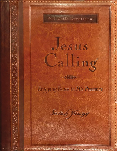 Jesus Calling, Texto Grande Marrón Leathersoft, Con Pasajes