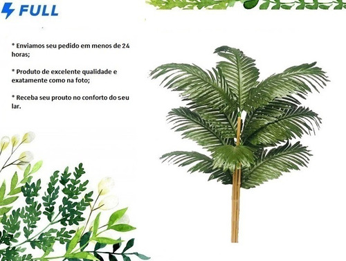 Imagem 3 de 4 de Planta Artificial Palmeira Modelo Real Toque