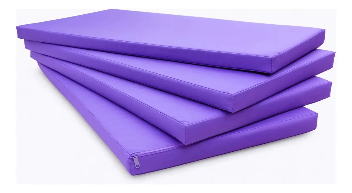 Colchoneta Gimnasio Y Estimulacion 100x60x5 Color Lila