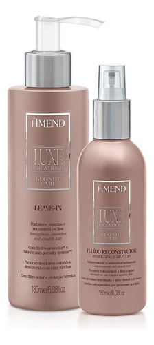 Kit Amend Luxe Creations Blonde Care - Fluído + Leave-in
