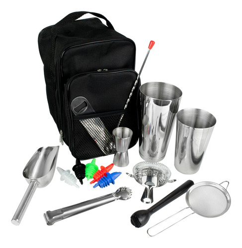 Kit De Bar Barman E Bartender 16 Itens 