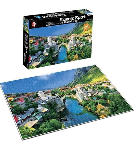 Puzzle Rompecabezas Puente De Mostar Paisaje 300 Piezas
