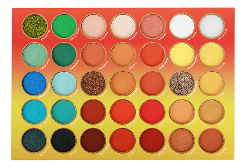 Paleta De Sombras Que Mango Ii Prolux 35 Tonos 100%
