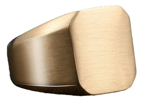 Anillo De Hombre Cuadrado Gold Space Moda 2020