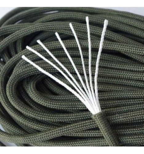Paracord 550 Guepardo 10m 250kg 7 Filamentos Cordim Corda Cor Verde