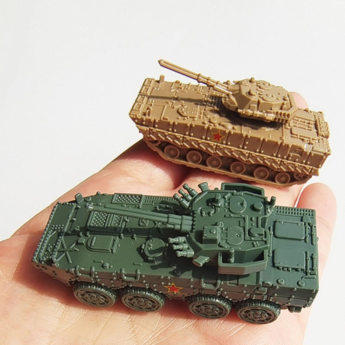 4x Escala 1/144 Modelo De Tanque Moderno Modelo De Vehículo