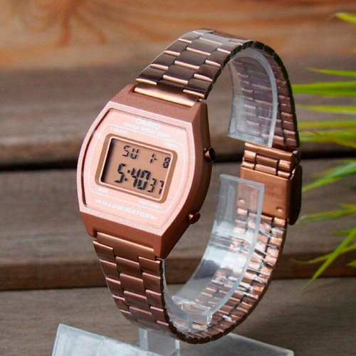 Reloj Casio Retro B-640wc Digital Oro Rosa Unisex Original
