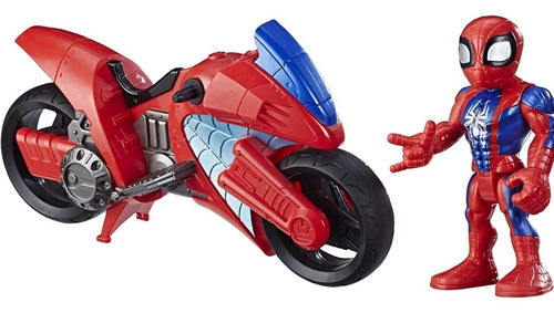 Playskool Heroes Marvel Super Hero Adventures Figura Y Motoc