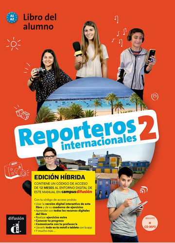 Reporteros Int 2 Ed.hibrida L. Del Alumno, De Aa.vv. Editorial Difusion Centro De Investigacion Y Publicaciones D, Tapa Blanda En Español
