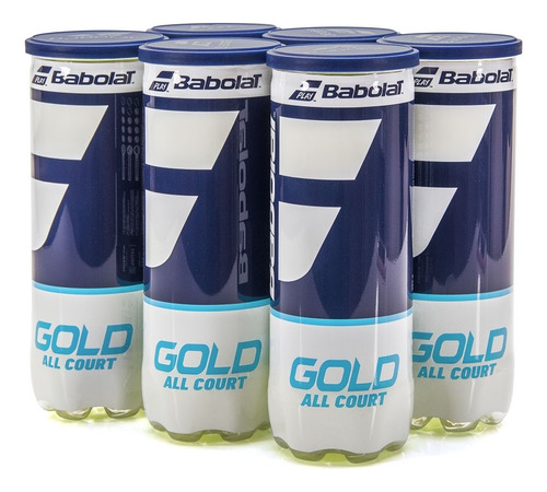 Bola De Tênis Babolat Gold All Court - Pack C/ 6 Tubos