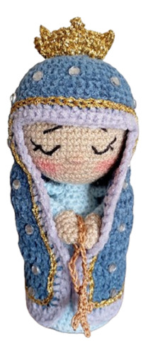 Virgen Amigurumi Tejida A Mano, Hermosa!!