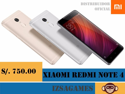 Xiaomi Redmi Note 4 Pro Global 32gb 3gb Ram 4g Lte Nuevo