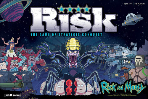 Juego De Mesa Usaopoly Risk Rick And Morty Con 3-5 Jugadores