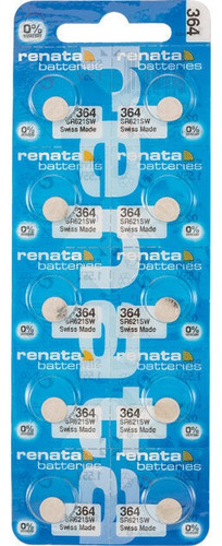 Pila Batería Renata 364 (sr621sw) 1.55v Original Pack X 10