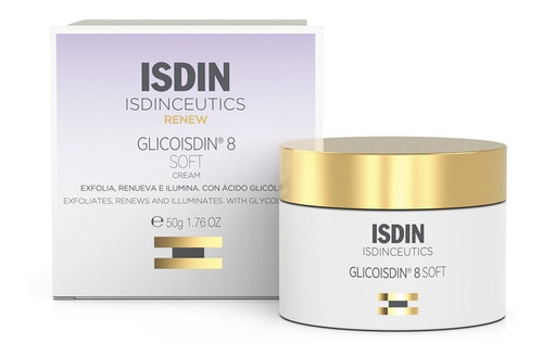 Crema Ligera Renovación Facial Antiedad Isdin Glicoisdin 8%