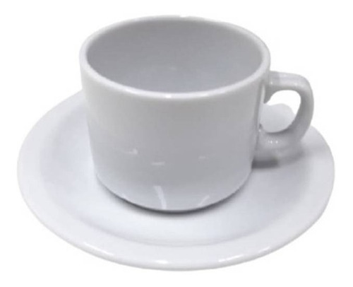 Taza De Cafe Con Plato Porcelana Bazar Vajilla Tsuji 400