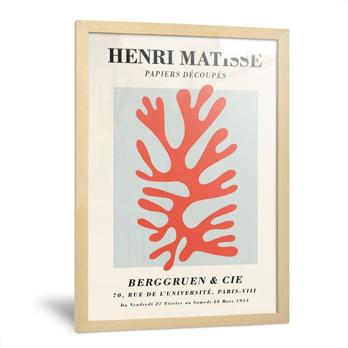 Cuadros Matisse Figuras Abstractas Apoyar Estante 20x30cm