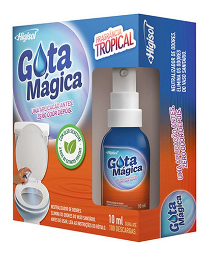 Gota Mágica 10ml - Odorisador Para Banheiro - Versão Spray