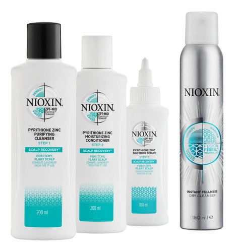 Nioxin Recovery Kit Anticaspa 200ml + Shampoo En Seco 180ml