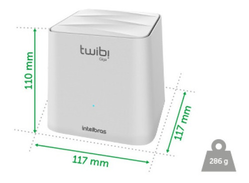 Imagem 4 de 10 de Conjunto Roteador Intelbras Twibi Wifi Mesh Giga