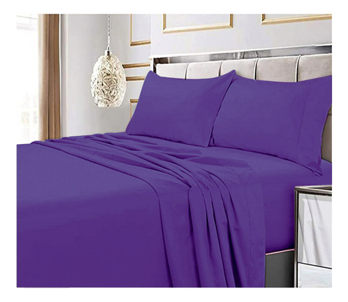 King - Morado - Sabanas 2.5 Plazas 144 Hilos (king) - Excele