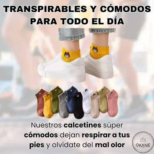 Medias Tobilleras Hombre Mujer Diseño Colores Calcetines