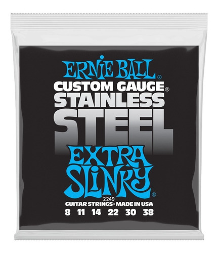 Encordadura Ernie-ball Guitarra Eléctrica Acero Inox. 08/38