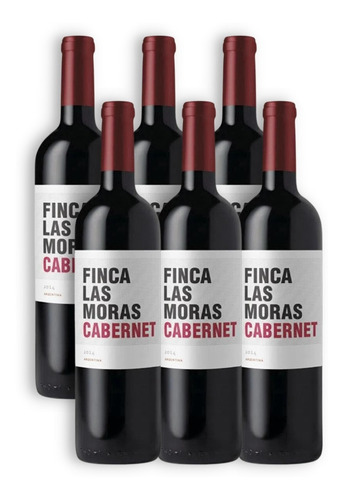 Finca Las Moras Vino Cabernet Sauvignon X6u 750ml San Juan