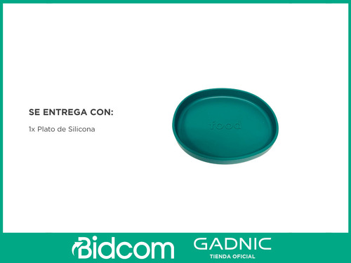 Plato Silicona Bebes Apto Lavavajillas Y Microondas Gadnic