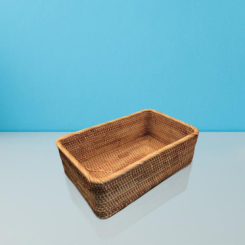 Cesta De Almacenamiento De Ratán Caja De Almacenamiento