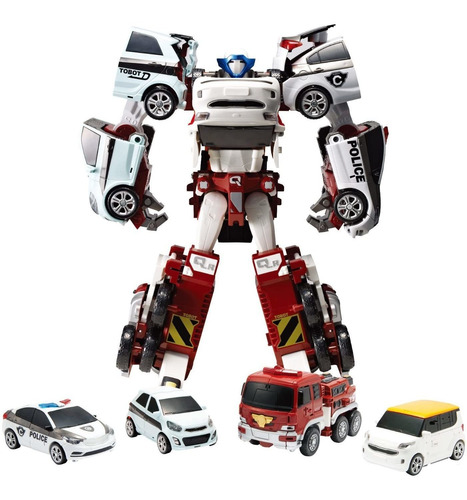 Youngtoys Quatran Coche Robot Transformadora Coche Para...