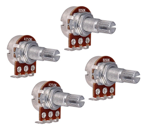 4 Piezas A250k / B250k Potenciómetro Conjunto De