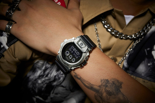 Relógio Casio G-shock Metal Prata Gm-6900-1dr +original +nfe