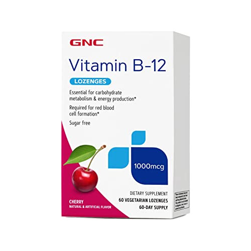 Gnc Vitamina B-12 1000 Mcg Lozenges - Cereza - 60 S5hrf