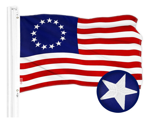Bandera De Betsy Ross | 2.5 X 4 Pies, Serie Toughweave Borda