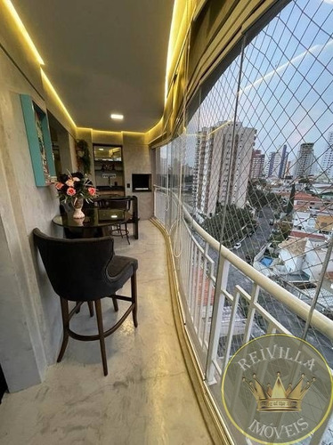 Imagem 4 de 17 de Apartamento Novo Jardim Avelino, 105 Metros, 3 Dorms, 3 Vagas, Varanda Gourmet - Ap00654 - 70284374