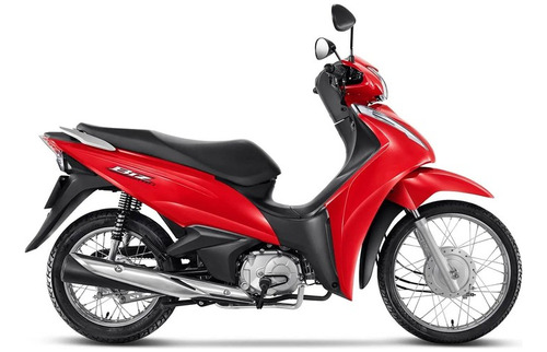 Moto Honda Biz 110i Vermelha 2024 2024 0km Com Garantia