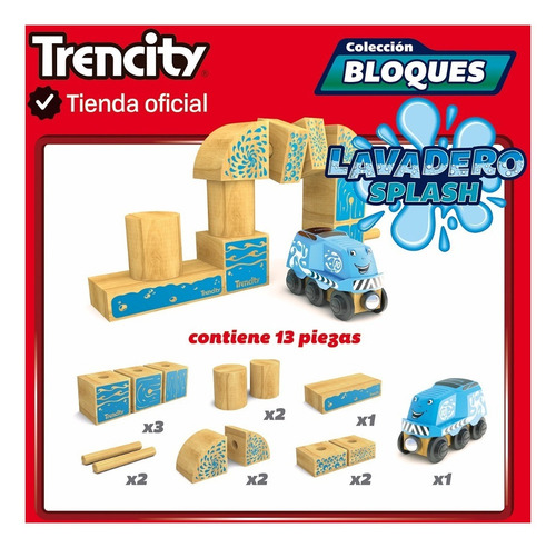 Imagen 7 de 10 de Trencity Lavadero Splash- Colección Bloques - Tienda Oficial