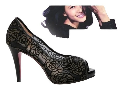 Peep Toe Luxo Importado Pronta Entrega No Brasil