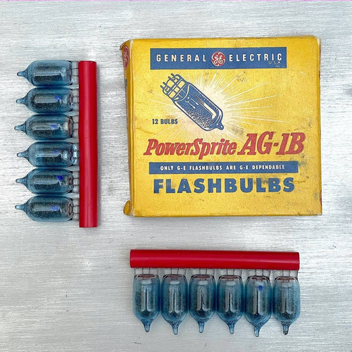 12 Bulbos Para Flash De Cámara Vintage, General Electric -