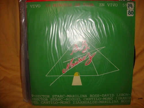 Vinilo B.b. Muñoz 59 Minutos De Vida En Vivo 2 Discos Rn1